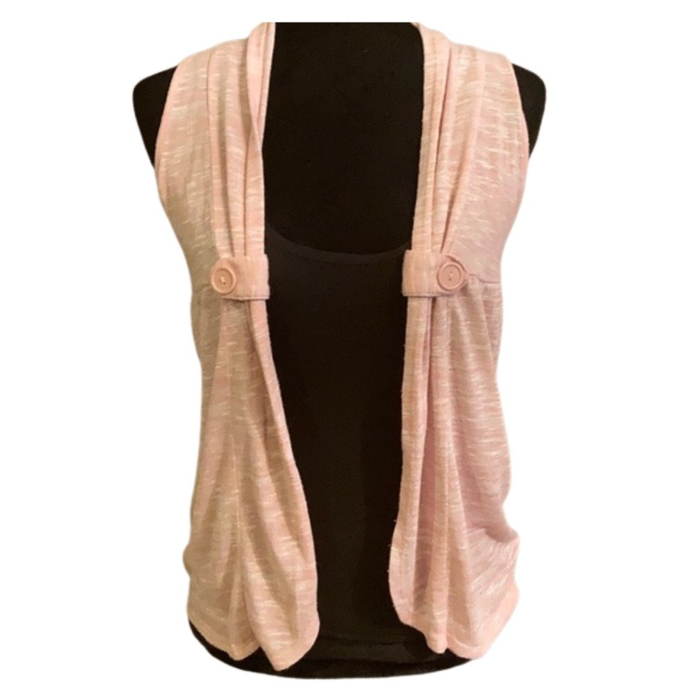 Bella du Jour Pink Cardi Vest - Picture 1 of 5